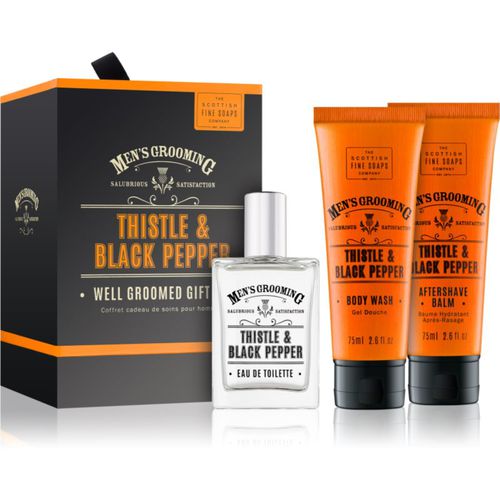 Men’s Grooming Thistle & Black Pepper lote de regalo para hombre - Scottish Fine Soaps - Modalova