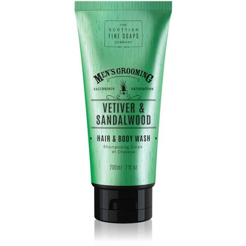 Men’s Grooming Vetiver & Sandalwood gel detergente per corpo e capelli per uomo 200 ml - Scottish Fine Soaps - Modalova