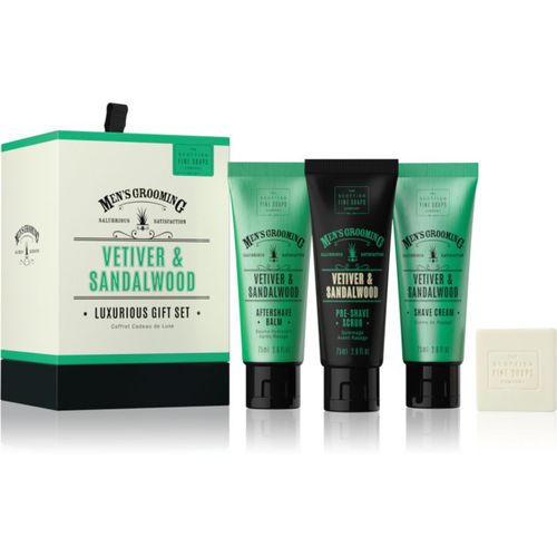 Men’s Grooming Vetiver & Sandalwood set para la barba para hombre - Scottish Fine Soaps - Modalova