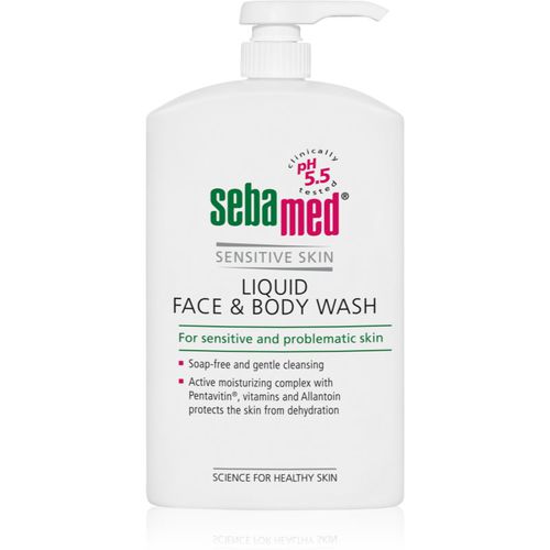 Wash sanfte Wasch-Emulsion für Körper und Gesicht für empfindliche Oberhaut 1000 ml - Sebamed - Modalova