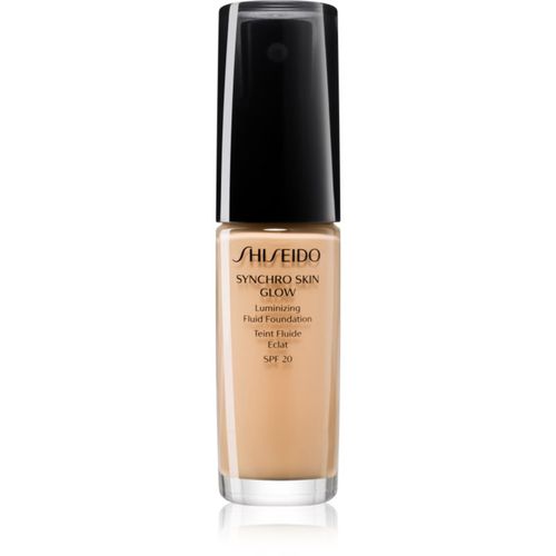 Synchro Skin Glow Luminizing Fluid Foundation fondotinta illuminante SPF 20 colore Golden 4 30 ml - Shiseido - Modalova