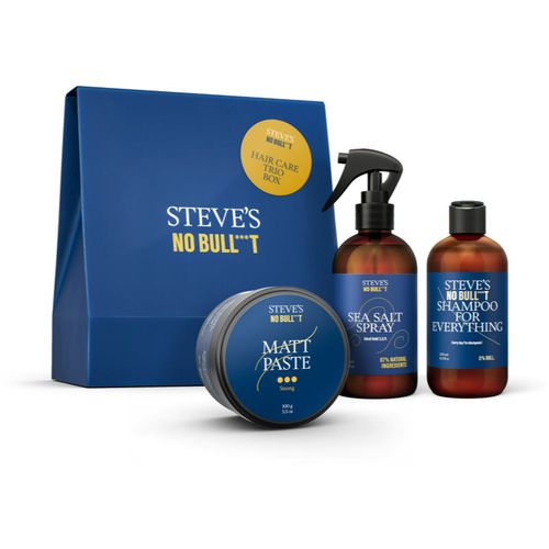 No Bull***t Hair Care Trio Box lote de regalo (para cabello) para hombre - Steve's - Modalova