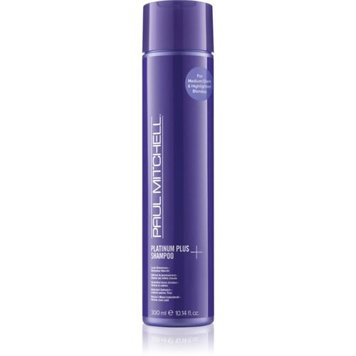 Platinum Plus Shampoo champú para cabello rubio y canoso 300 ml - Paul Mitchell - Modalova