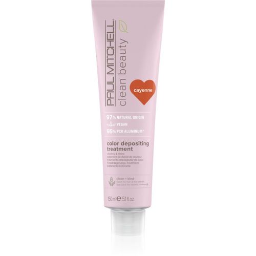 Clean Beauty Color Depositing Treatment mascarilla nutritiva para cabello teñido tono Cayenne 150 ml - Paul Mitchell - Modalova