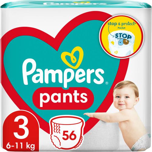 Pants Size 3 pañales-braguita desechables 6-11 kg 56 ud - Pampers - Modalova