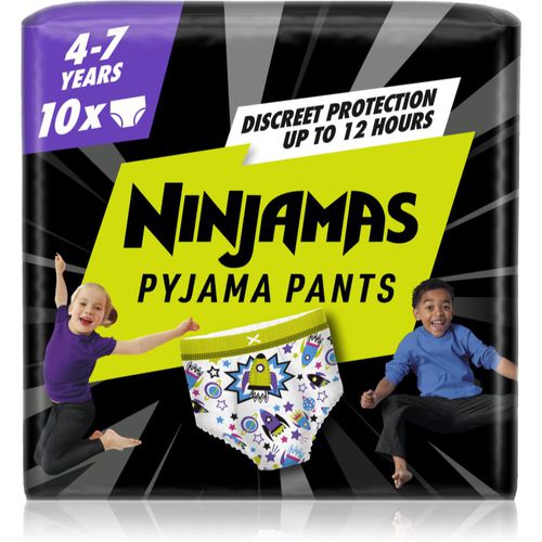 Ninjamas Pyjama Pants pañales-braguita de pijama 17-30 kg Spaceships 10 ud - Pampers - Modalova