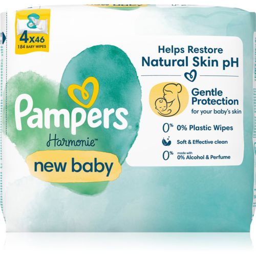 Harmonie New Baby toallitas húmedas limpiadoras para niños 4x46 ud - Pampers - Modalova