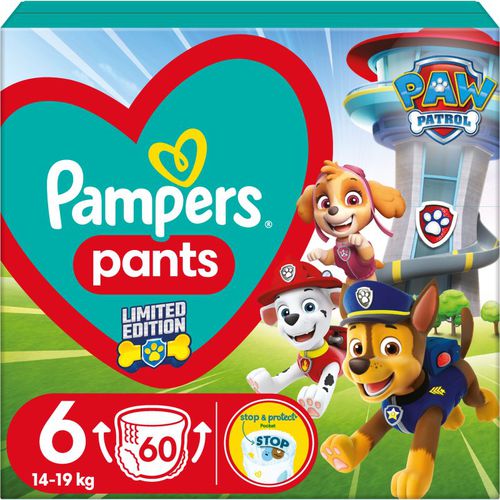 Pants Paw Patrol Size 6 pañales-braguita desechables 14-19 kg 60 ud - Pampers - Modalova