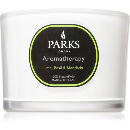 Aromatherapy Lime, Basil & Mandarin candela profumata 80 g - Parks London - Modalova