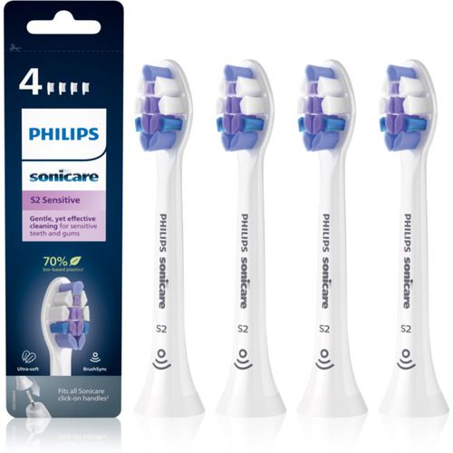 Sonicare Sensitive Standard HX6054/10 testine di ricambio per spazzolino 4 pz - Philips - Modalova