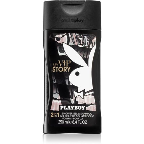 My VIP Story gel doccia e shampoo 2 in 1 per uomo 250 ml - Playboy - Modalova