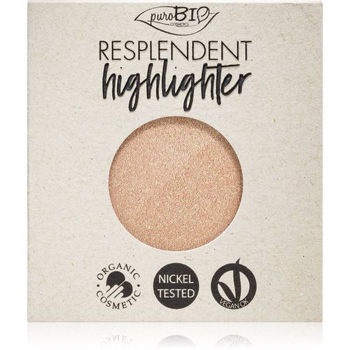 Resplendent Highlighter illuminante in crema ricarica colore 01 Sparkling Wine 9 g - puroBIO Cosmetics - Modalova