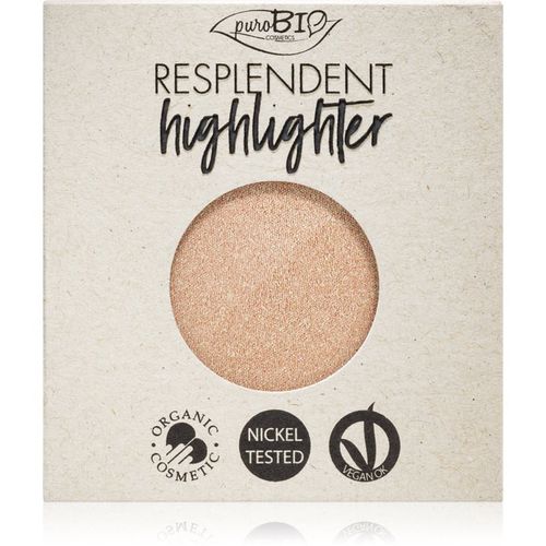 Resplendent Highlighter iluminador cremoso Recambio tono 01 Sparkling Wine 9 g - puroBIO Cosmetics - Modalova