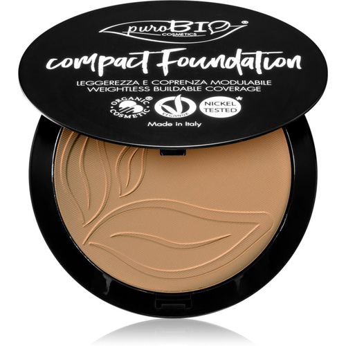 Compact Foundation fondotinta compatto in polvere SPF 10 colore 04 9 g - puroBIO Cosmetics - Modalova