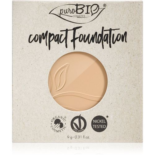 Compact Foundation fondotinta compatto in polvere - ricarica SPF 10 colore 01 9 g - puroBIO Cosmetics - Modalova