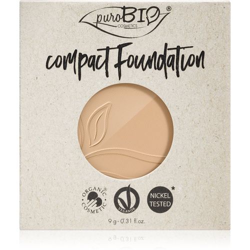 Compact Foundation fondotinta compatto in polvere - ricarica SPF 10 colore 02 9 g - puroBIO Cosmetics - Modalova