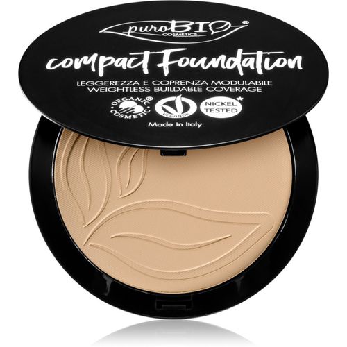 Compact Foundation fondotinta compatto in polvere SPF 10 colore 02 9 g - puroBIO Cosmetics - Modalova