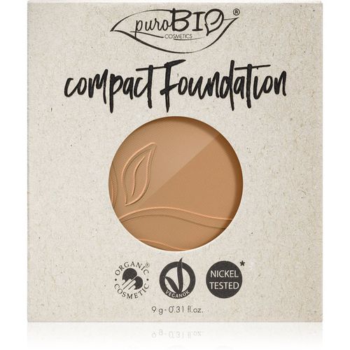 Compact Foundation fondotinta compatto in polvere - ricarica SPF 10 colore 04 9 g - puroBIO Cosmetics - Modalova