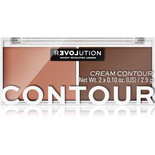 Colour Play paleta para contorno de rostro duo tono Medium 6 g - Revolution Relove - Modalova