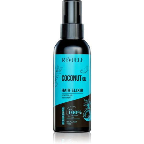 Coconut Oil Hair Elixir elisir senza risciacquo per la termoprotezione dei capelli 120 ml - Revuele - Modalova