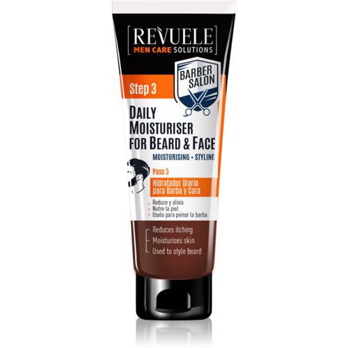 Men Care Solutions Barber Salon crema hidratante para cara y barba 80 ml - Revuele - Modalova