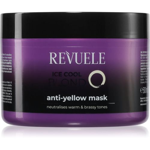 Ice Cool Blond mascarilla contra los tonos amarillos para cabello rubio 500 ml - Revuele - Modalova