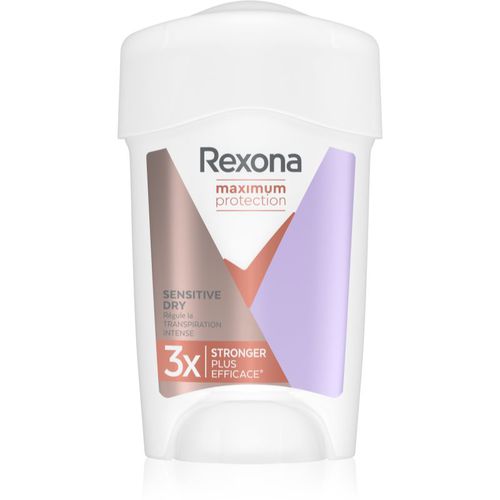 Maximum Protection Antiperspirant Antitranspirant-Creme gegen übermäßiges Schwitzen Sensitive Dry 45 ml - Rexona - Modalova