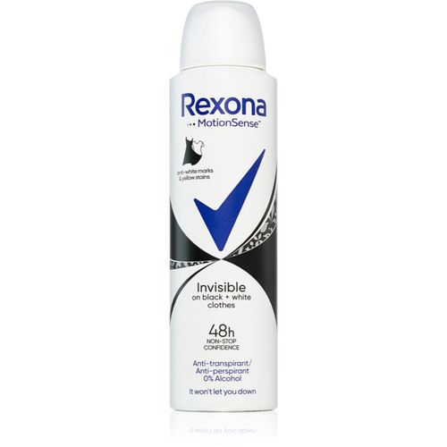 Invisible on Black + White Clothes Antiperspirant Antiperspirant im Spray (48h) 150 ml - Rexona - Modalova