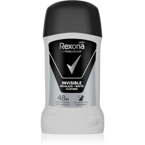 Invisible on Black + White Clothes Antiperspirant antitranspirante en barra 48 H 50 ml - Rexona - Modalova