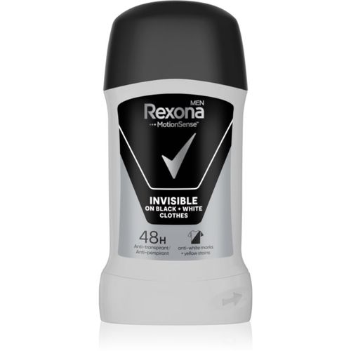 Invisible on Black + White Clothes Antiperspirant festes Antitranspirant 48 H 50 ml - Rexona - Modalova