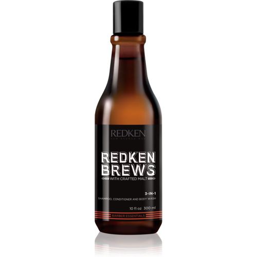 Brews champú, acondicionador y gel de ducha 3 en 1 300 ml - Redken - Modalova