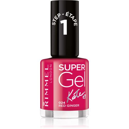 Super Gel By Kate esmalte para uñas en gel sin usar lámpara UV/LED tono 024 Red Ginger 12 ml - Rimmel - Modalova