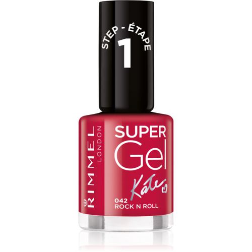 Super Gel By Kate esmalte para uñas en gel sin usar lámpara UV/LED tono 042 Rock n Roll 12 ml - Rimmel - Modalova