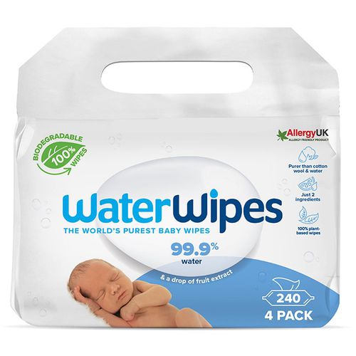 Baby Wipes 4 Pack sanfte Feuchttücher für Kleinkinder 4x60 St - Water Wipes - Modalova