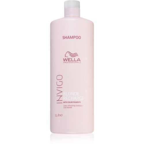 Invigo Blonde Recharge shampoo per la protezione della tinta per capelli biondi Cool Blond 1000 ml - Wella Professionals - Modalova