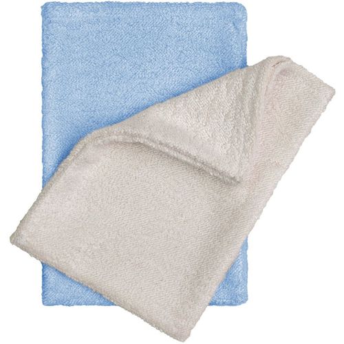 Bamboo Washcloth Natur + Blue Waschlappen 14x20 cm 2 St - T-Tomi - Modalova