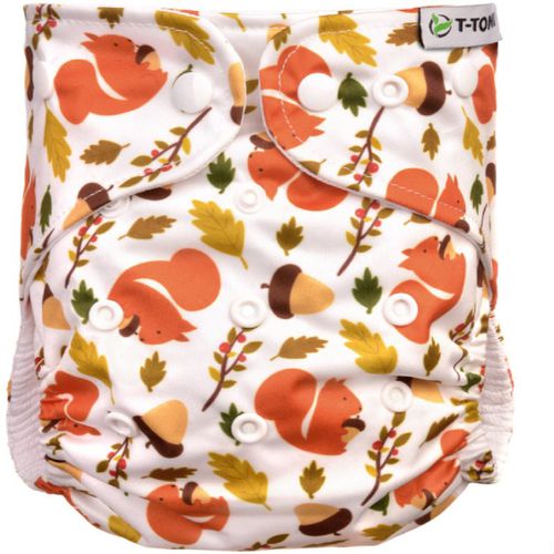 Pant Diaper AIO Changing Set Snaps waschbare Windelhose mit Einlagewindel mit Druckknöpfen Squirells 4 -15 kg 3 St - T-Tomi - Modalova