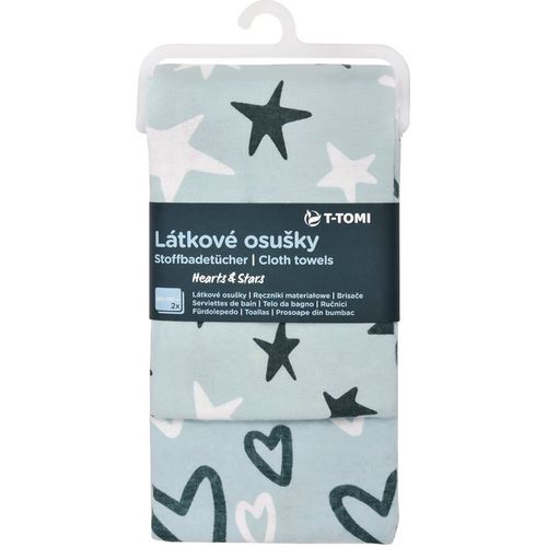 Cloth Towels Hearts & Stars toalla 80x100 cm 2 ud - T-Tomi - Modalova