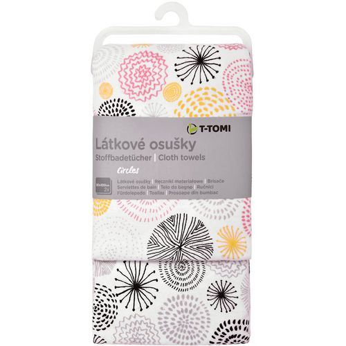 Cloth Towels Circles toalla 80x100 cm 2 ud - T-Tomi - Modalova