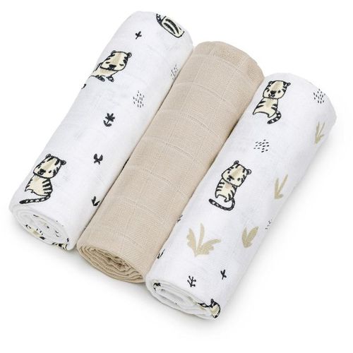 TETRA Cloth Diapers HIGH QUALITY muselinas Tigers70x70 cm 3 ud - T-Tomi - Modalova