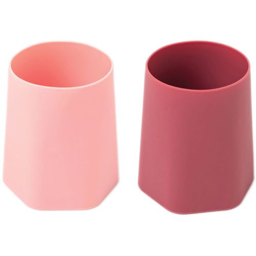 Training Cup bicchiere salvagoccia Rose/Burgundy 2x118,5 ml - Tiny Twinkle - Modalova