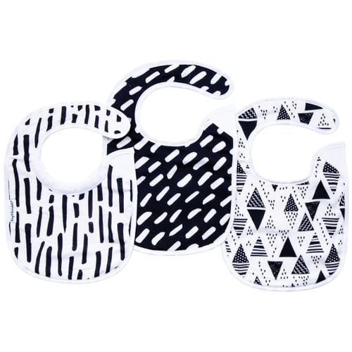 Kaffle Set babero Black & White 3 ud - Tiny Twinkle - Modalova