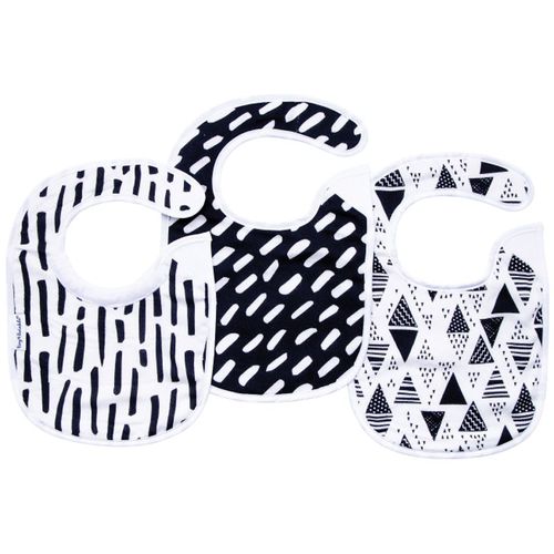 Kaffle Set bavaglino Black & White 3 pz - Tiny Twinkle - Modalova