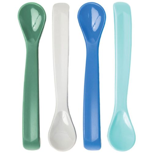 Silicone Baby Spoons cucchiaino Boy 4 pz - Tiny Twinkle - Modalova