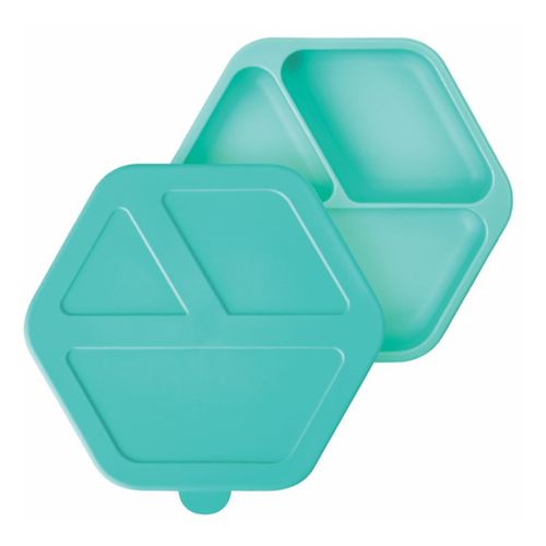 Silicone Plate plato con compartimentos con tapa Mint 1 ud - Tiny Twinkle - Modalova