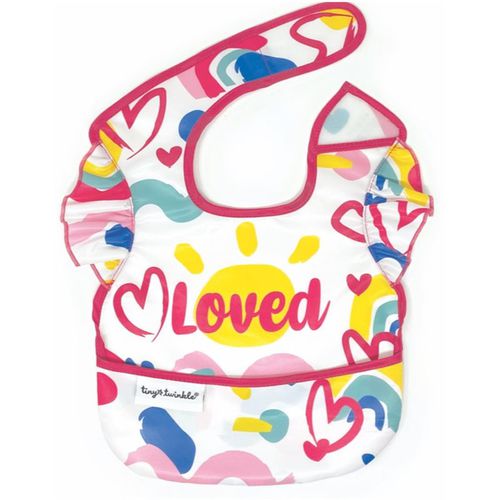 Mess-proof Apron Bib Painted Heart babi infantil tipo babero 1 ud - Tiny Twinkle - Modalova