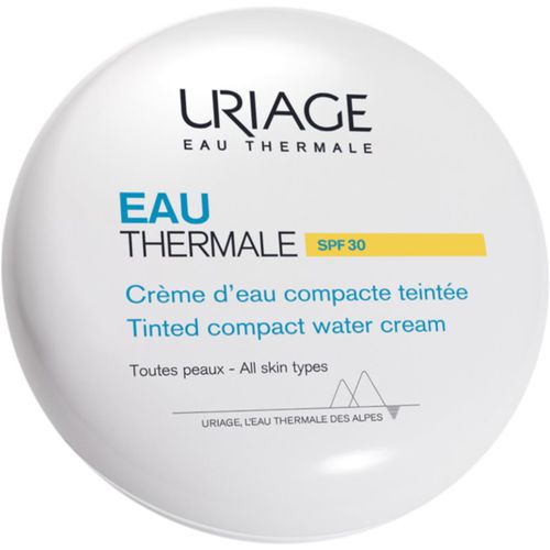 Eau Thermale Water Cream Tinted Compact SPF 30 polvos sedosos para unificar el tono de la piel 10 g - Uriage - Modalova