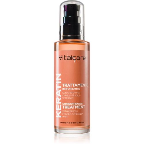 Keratin tratamiento fortificante para cabello castigado y quebradizo 100 ml - Vitalcare Professional - Modalova