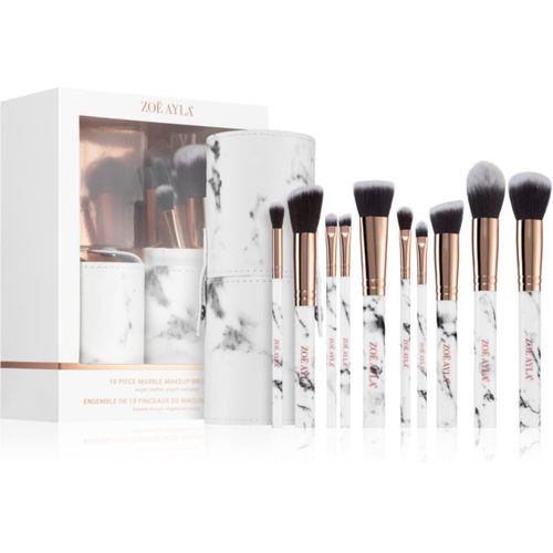 Makeup Brush Set Marble 10 Piece set de brochas con estuche - Zoë Ayla - Modalova