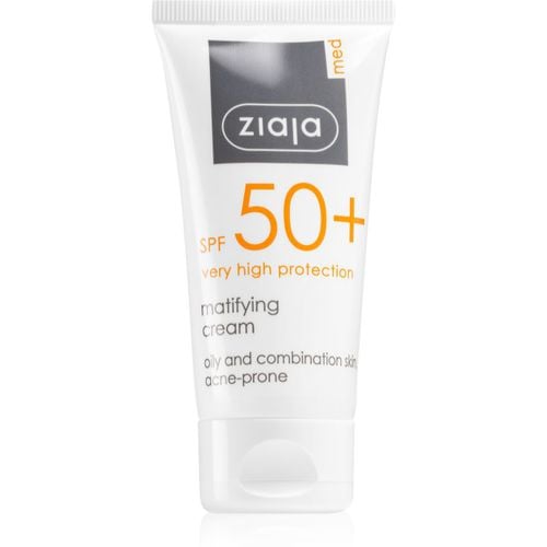 Protecting UVA + UVB crema abbronzante opacizzante viso SPF 50+ 50 ml - Ziaja Med - Modalova